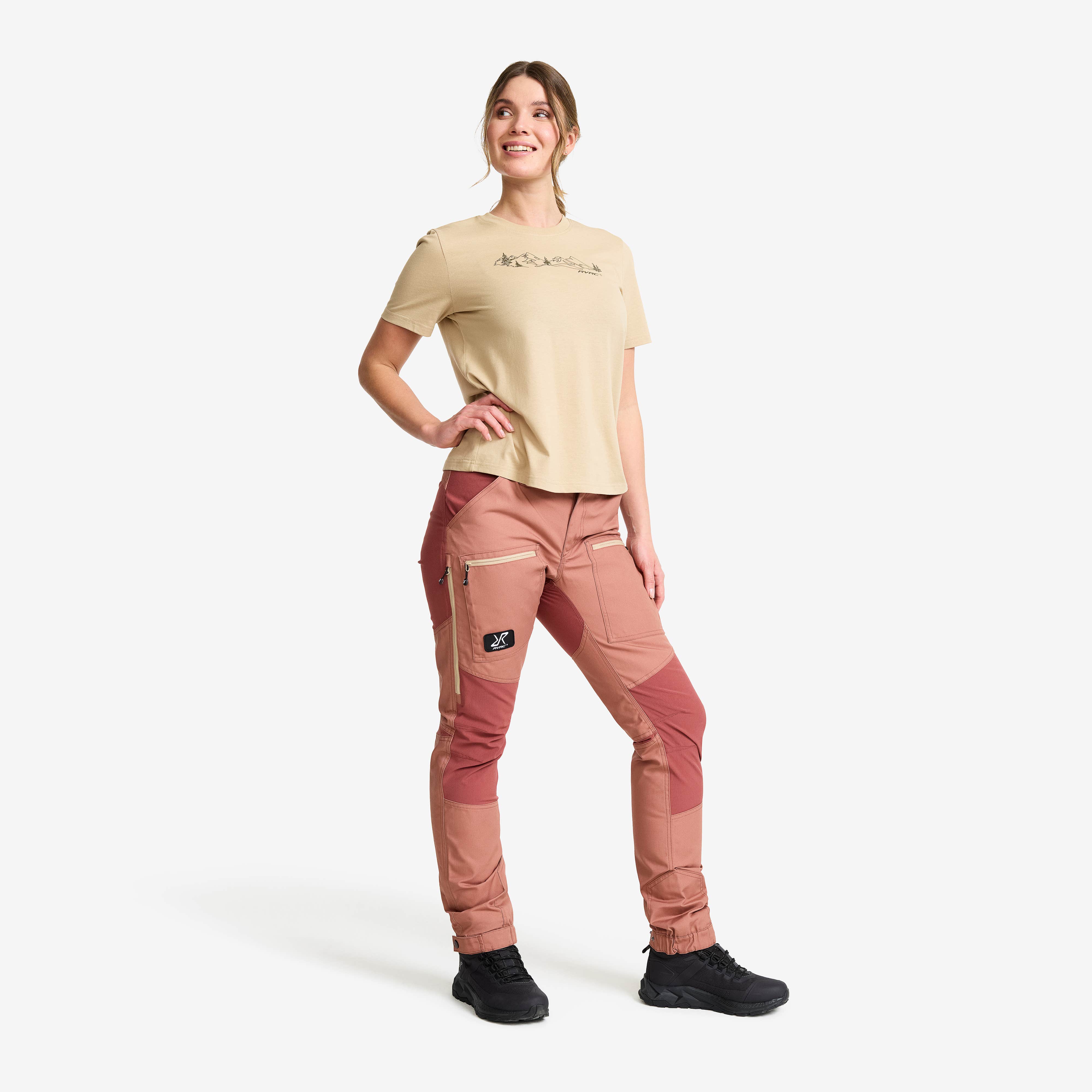 Nordwand Pro Pants Dame Pink Wood/Apple Butter