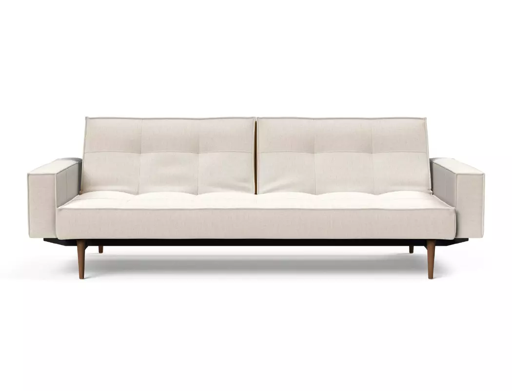 Schlafsofa mit Armlehnen Splitback Styletto dunkel