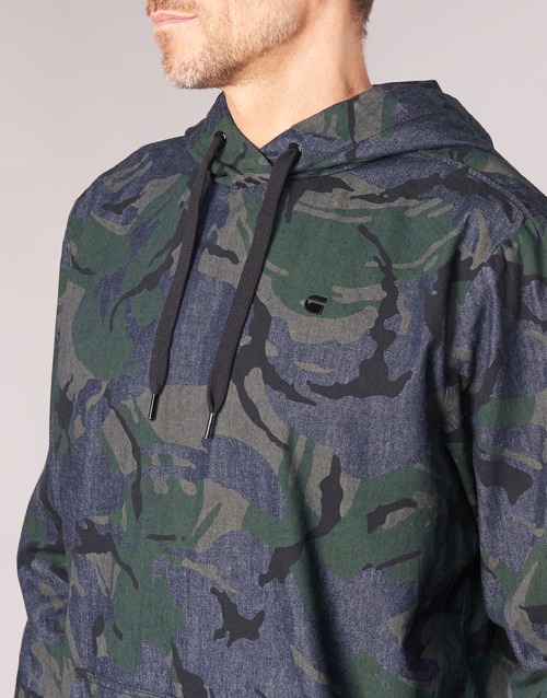 G-Star Raw - STOR ANORAK OVERSHIRT Azul / Verde