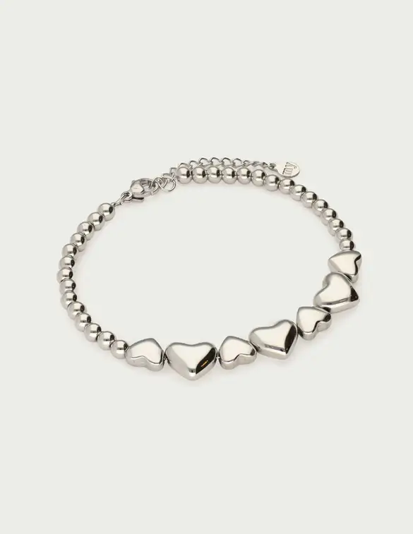 My Jewellery Steel beads heart bracelet MJ13709
