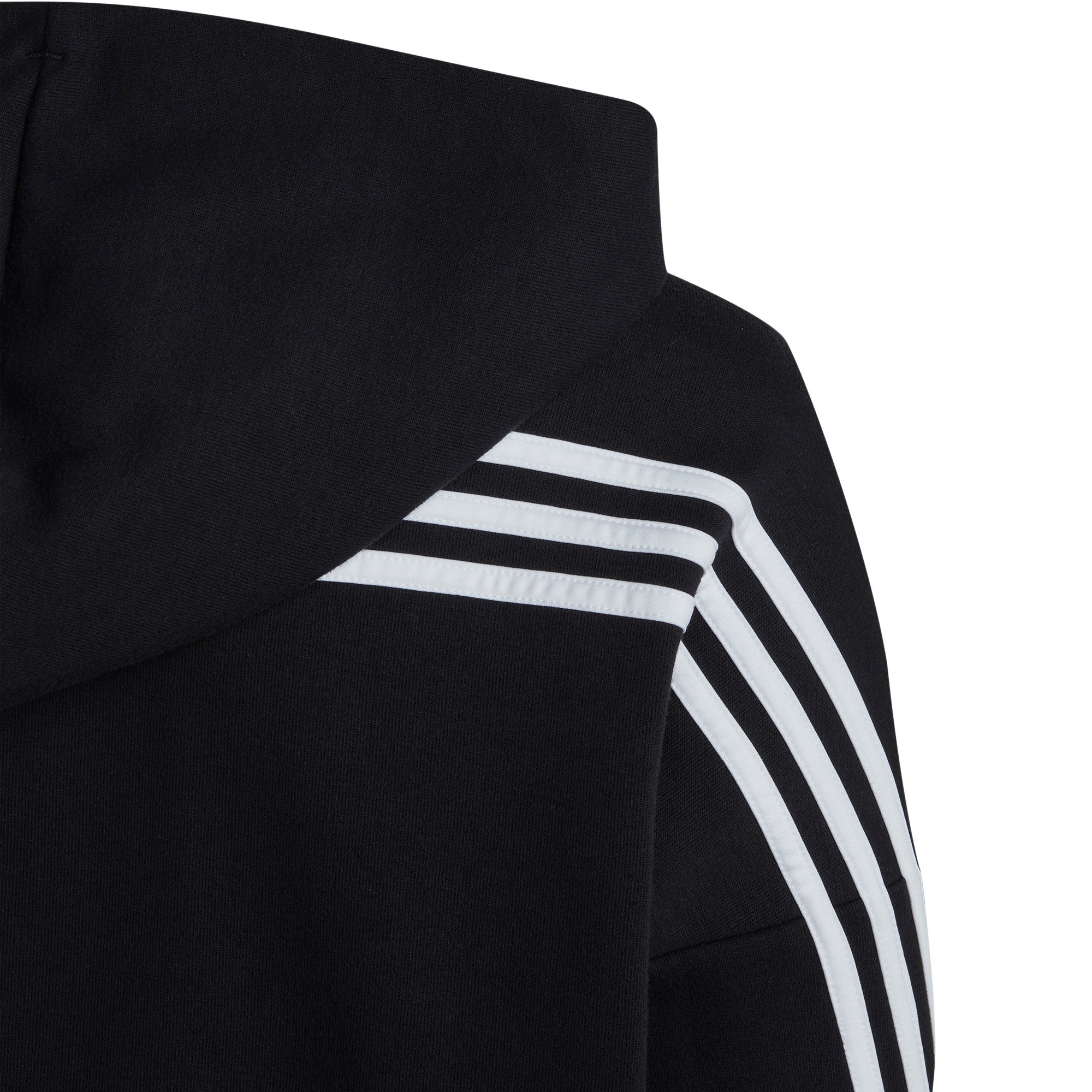 adidas Future Icons 3-Streifen Kapuzenjacke Kinder schwarz