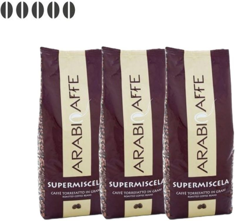 Arabicaffè Supermiscela Italiaanse koffiepakket 3kg