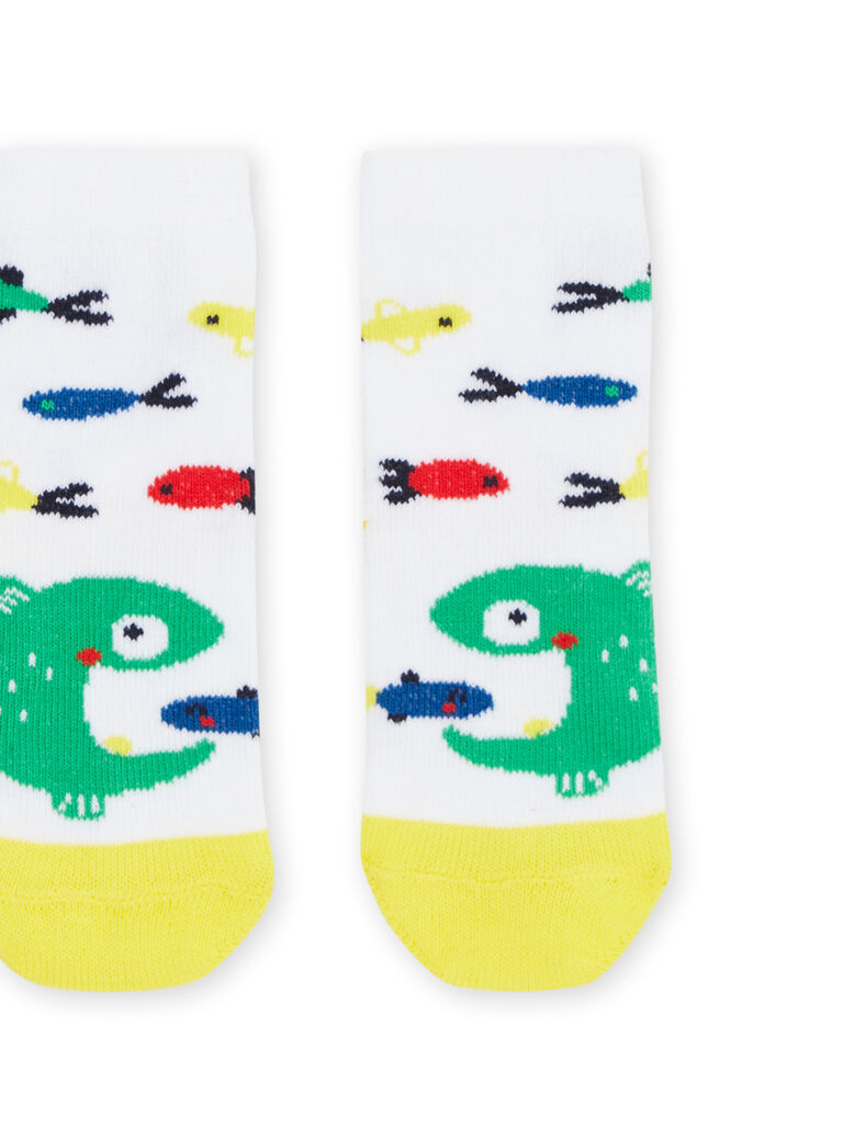 Chaussettes multicolores à imprimé poissons