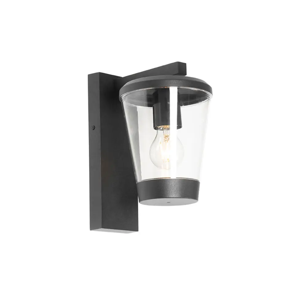 Qazqa wandlampen buiten joren zwart e27