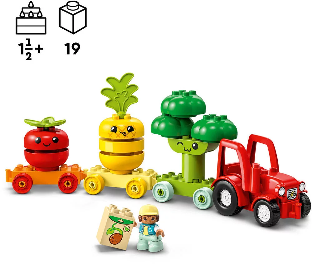 LEGO®DUPLO®MES 1ERS PAS 10982 - LE TRACTEUR DES FRUITS ET LEGUMES