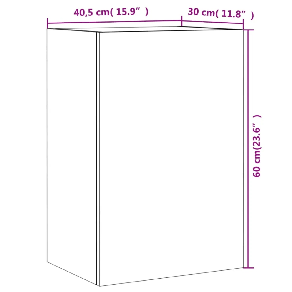 VIDAXL Meubles TV muraux 2 pcs Noir