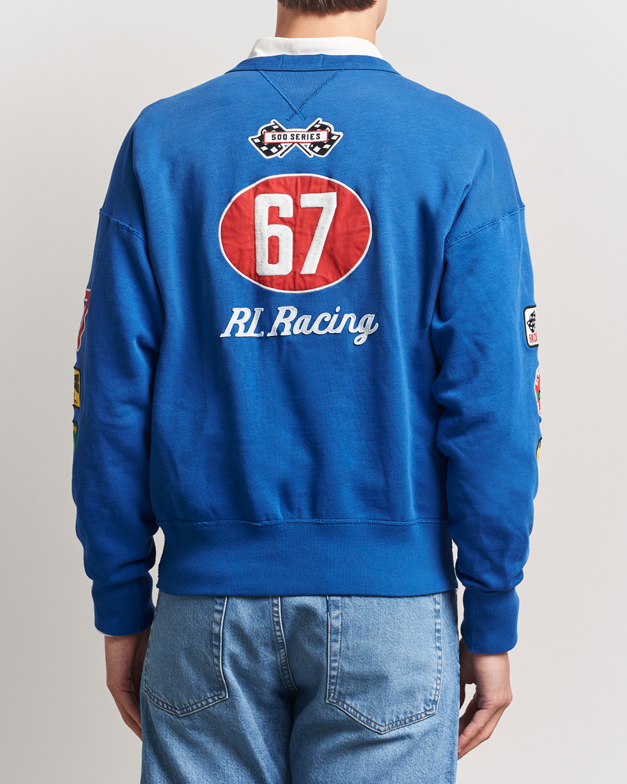Polo Ralph Lauren Vintage Fleece Motor Racing Sweatshirt Heritage Blue