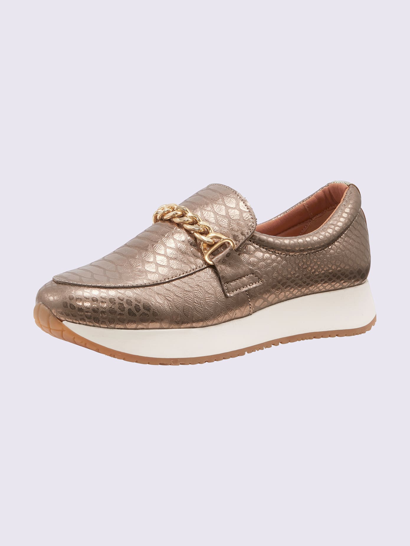 Trotteurs cuir de chèvre gaufré