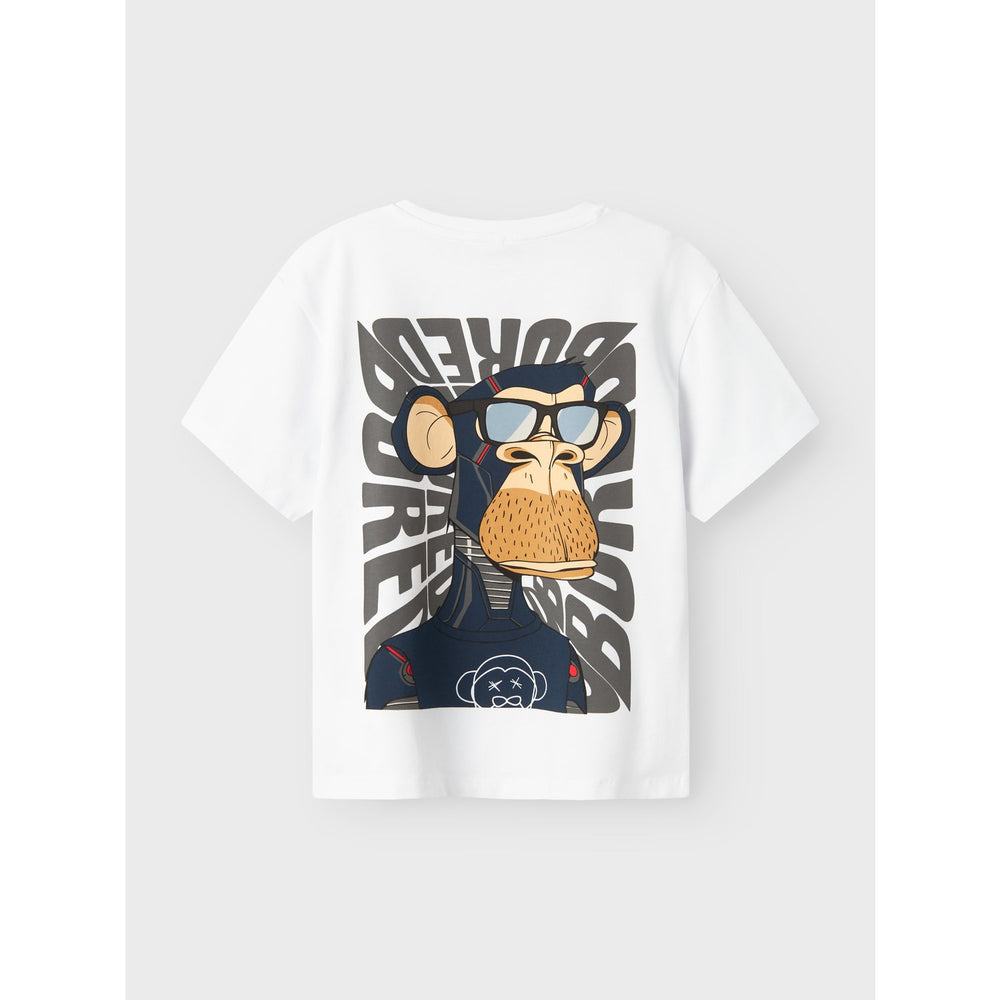 Køb Name It Bright White Dyn Bored Of Directors Regular T-Shirt
