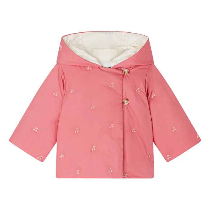 Bonpoint Veste Matelassée Cerises Bonno | Rose