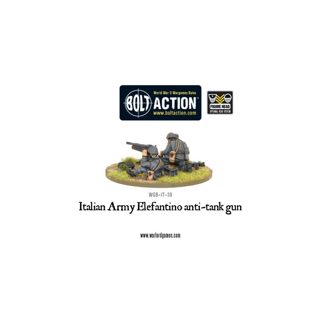 Bolt Action - Italian Army 47mm Elefantino Anti-Tank Gun