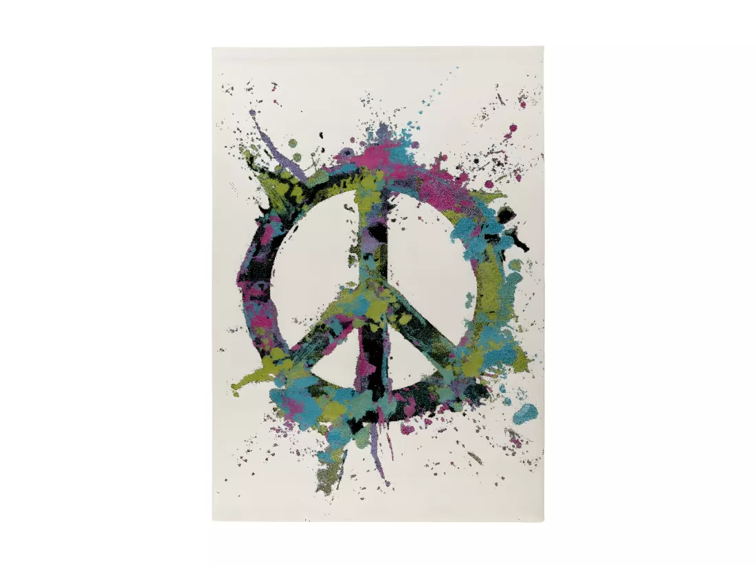 Tapis 290x200cm, design F104E coloris multicolore - Confort et élégance pour votre intérieur