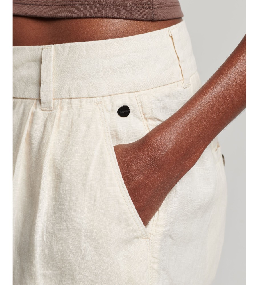 Shorts Superdry bege tingidos