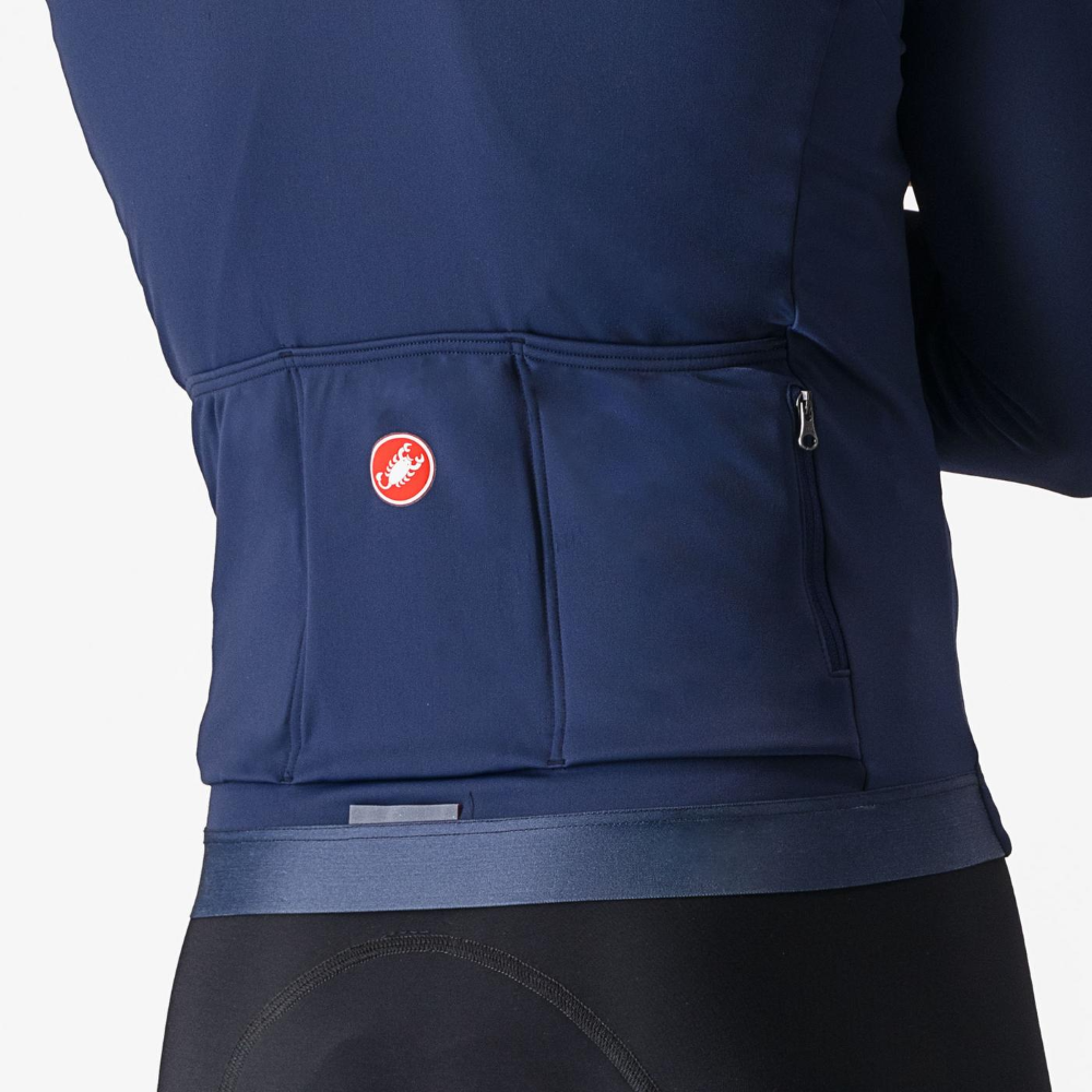 Castelli Espresso Thermal cykeltrøje Belgian Blue herre