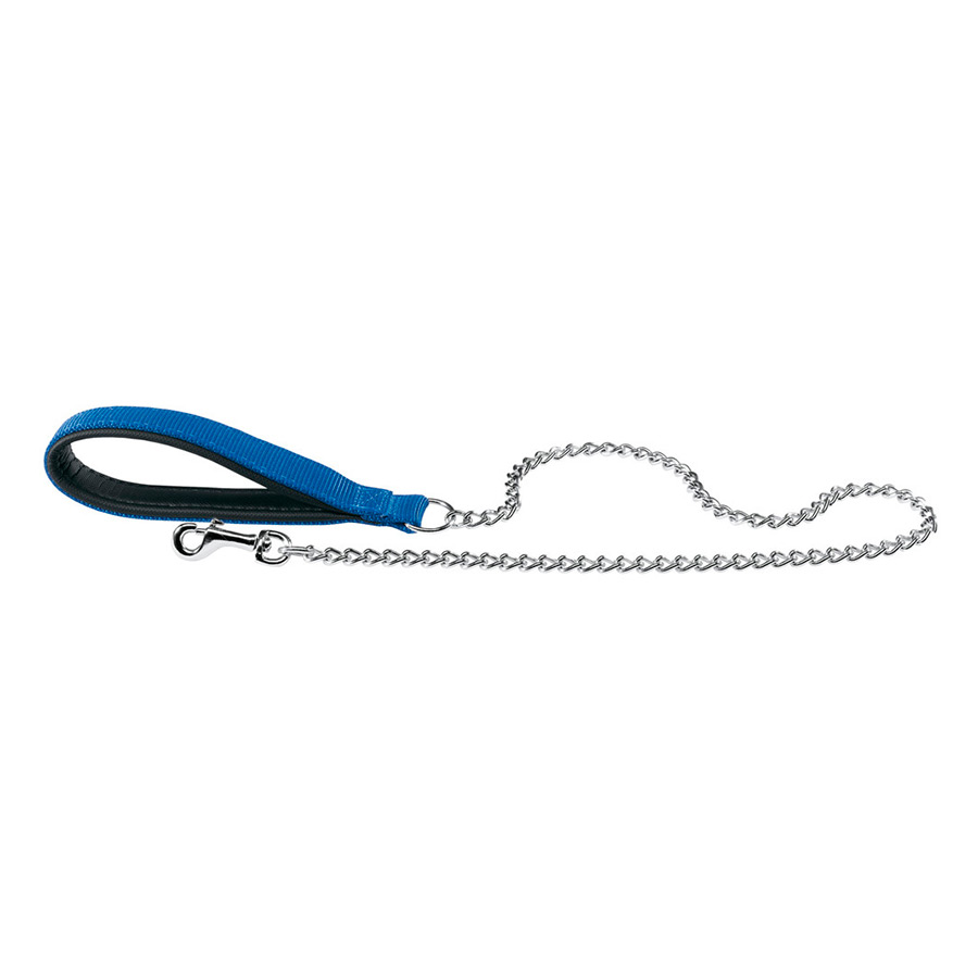Guia Ferplast Daytona, guia de metal azul para cães.