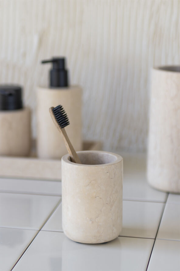 Mette Ditmer MARBLE toothbrush holder Sand