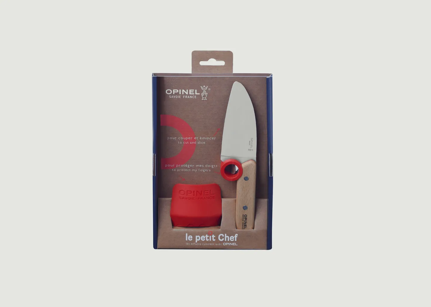 Couteau Le Petit Chef Avec Protège Doigt Opinel