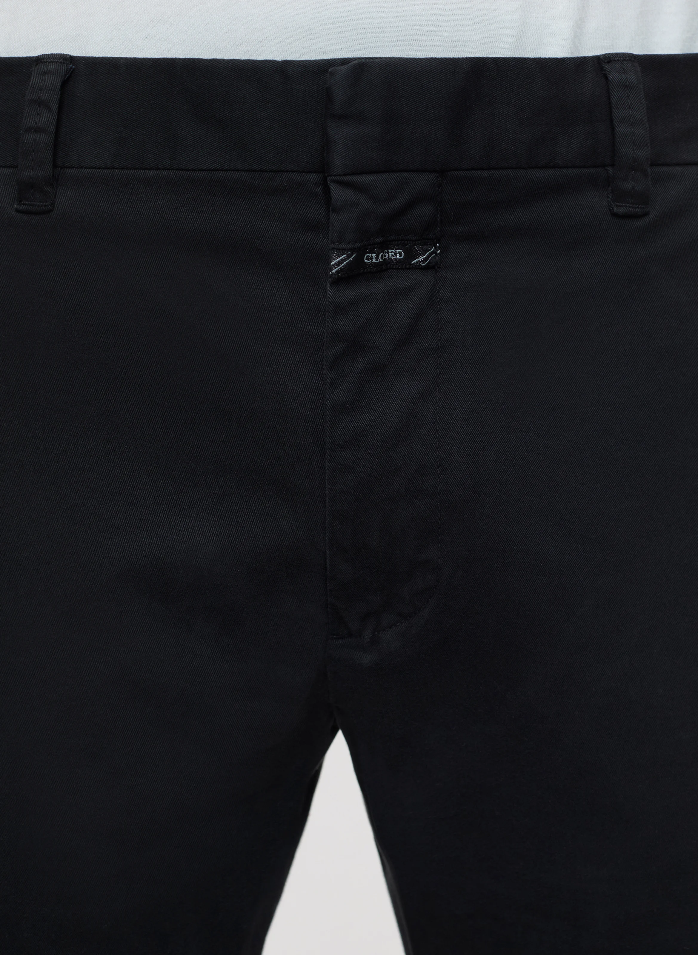 CLIFTON - Pantalon slim en coton mélangé | Noir