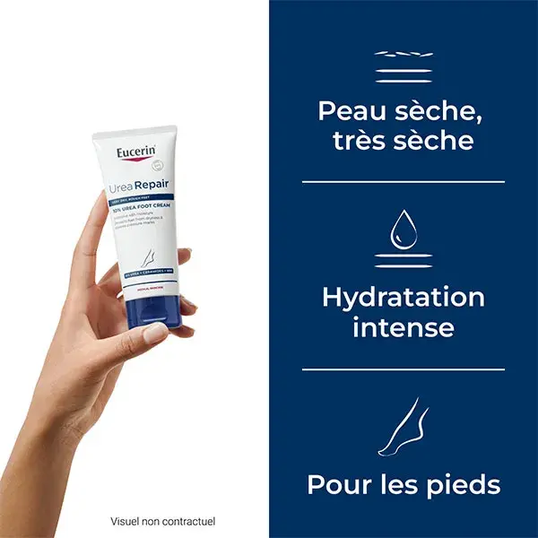Creme para os pés Eucerin UreaRepair Plus com 10% de ureia para pele seca, 100ml