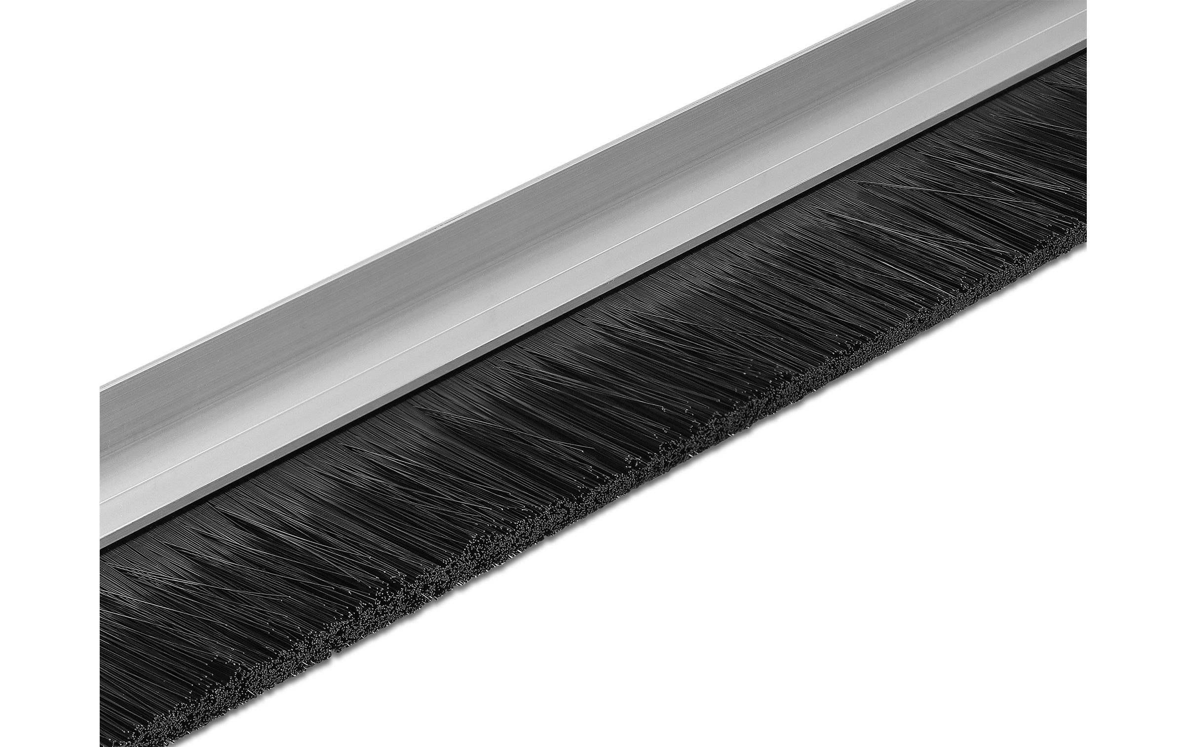 Türdichtschiene Alu-Profil Gewinkelt, 1 m x 40 mmDelock Bürstenstreifen 40 mm mit Alu-Profil gewinkelt – Länge 1 m