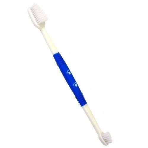 Escova de dentes Ibanez extra longa, azul e branca