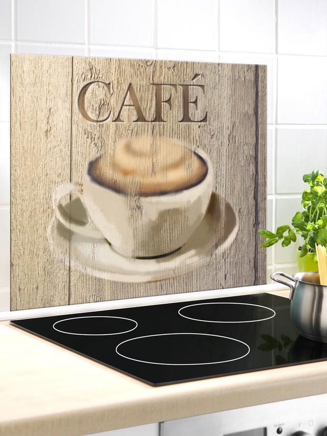 Glasrückwand Café