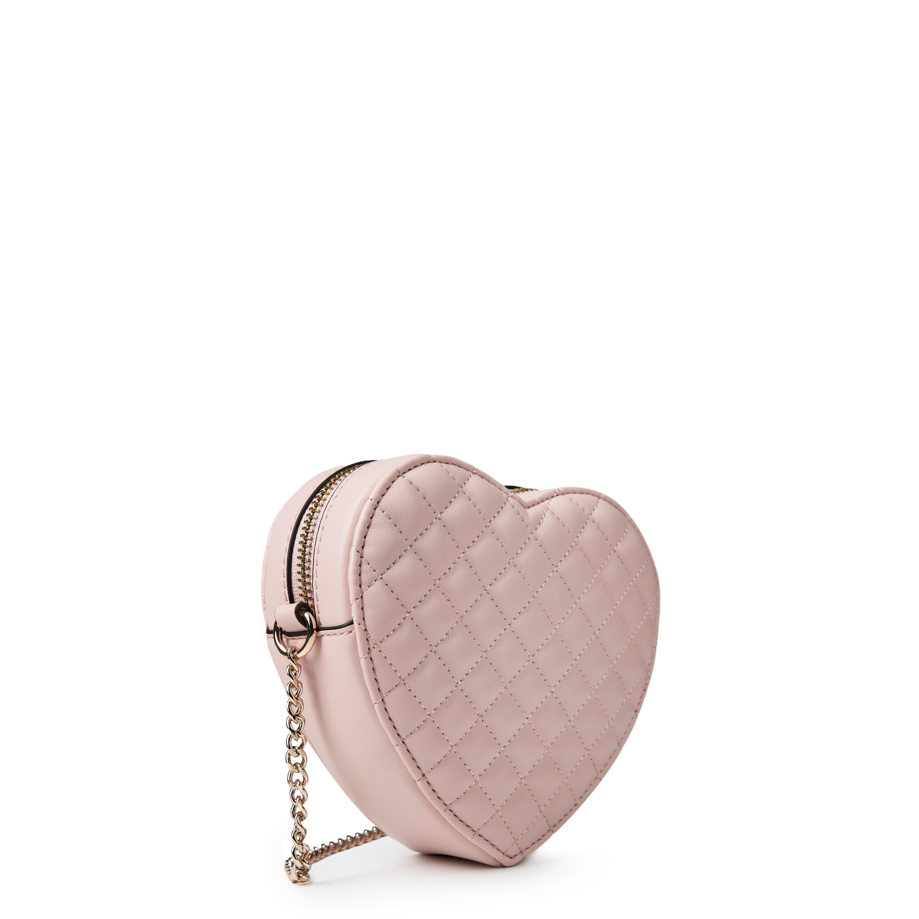 Guess Rianee Quilted Heart Crossbody Bag