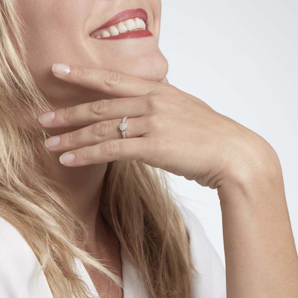 Bague Lisyae Or Blanc Diamants