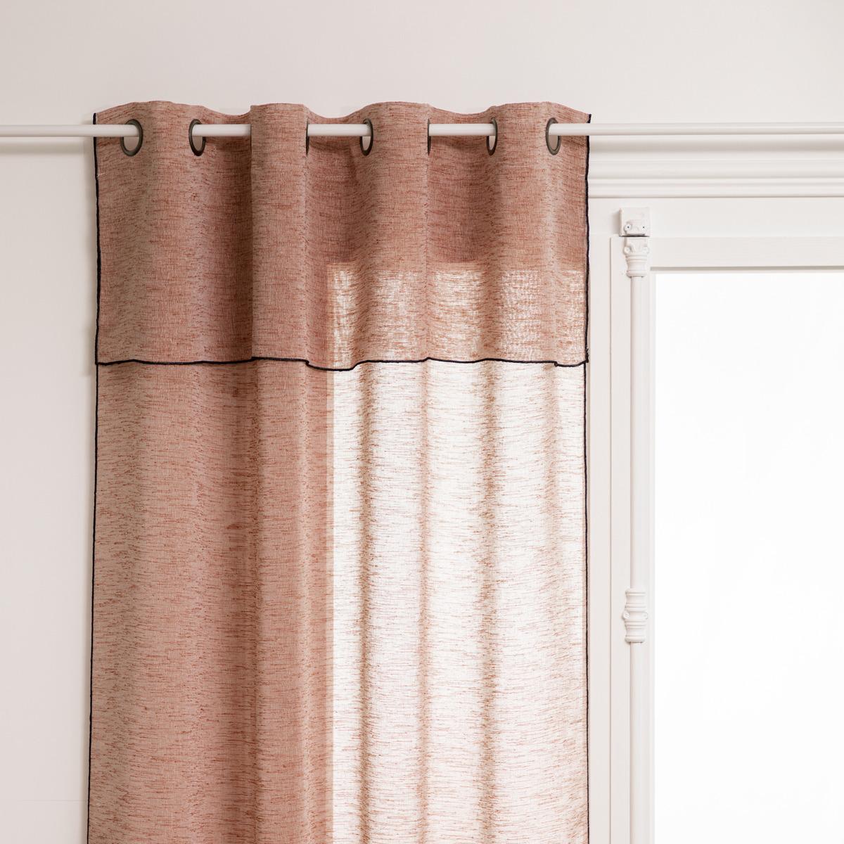 VOILAGE FRED VOLANT TERRACOTTA 140X240CM