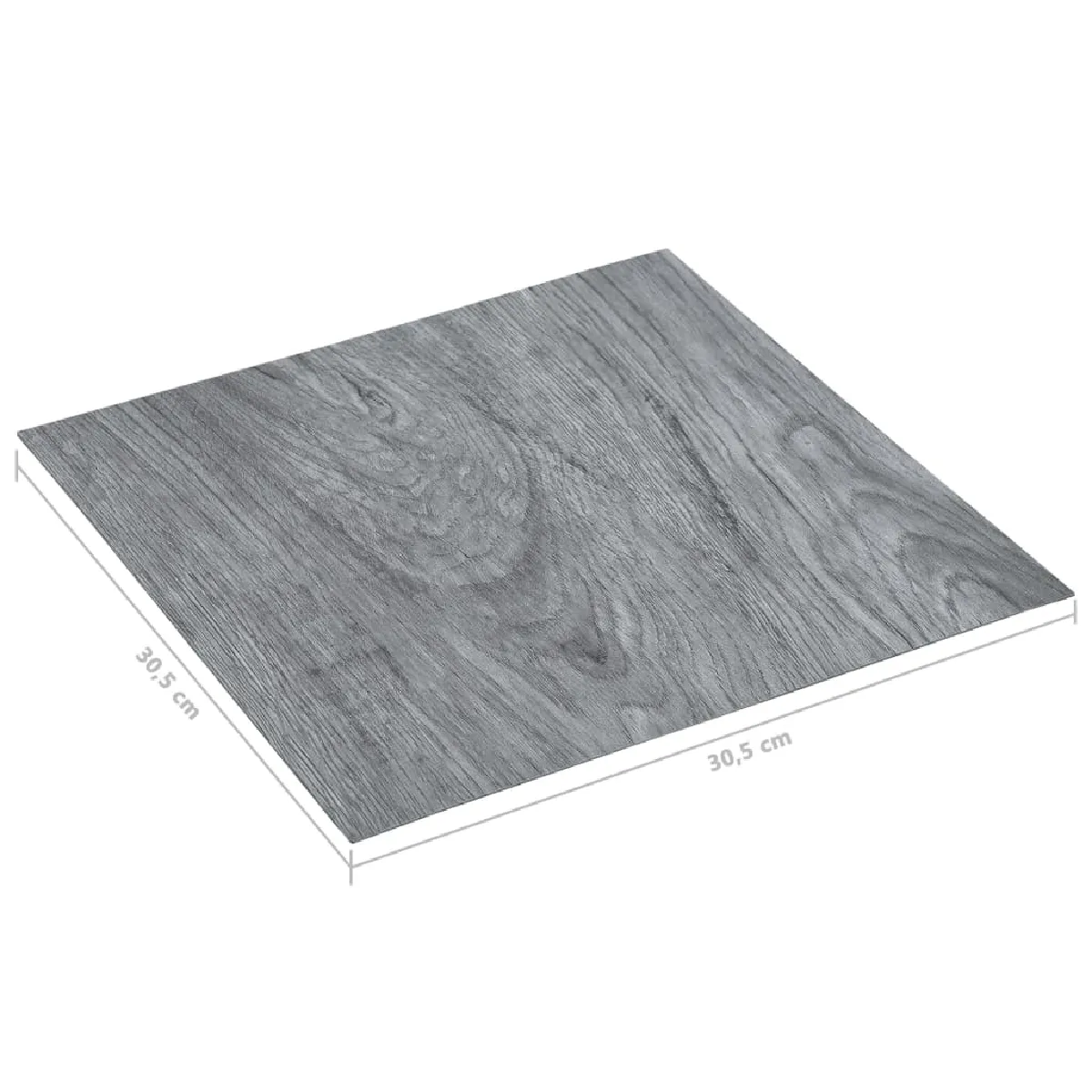 vidaXL Planches autoadhésives 5,11 m² - PVC Gris clair