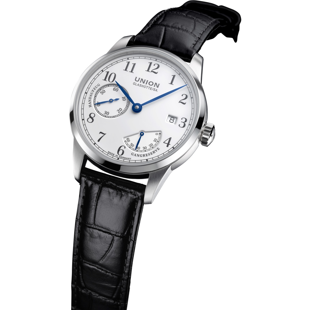 Union Glashütte 1893 Johannes Dürrstein Edition Gangreserve Handaufzug Edelstahl