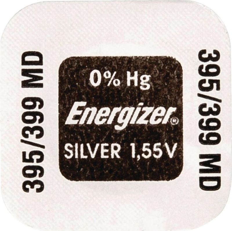 1 Stuk - Energizer 395 / 399 SR927SW 52mAh 1.55V knoopcel batterij