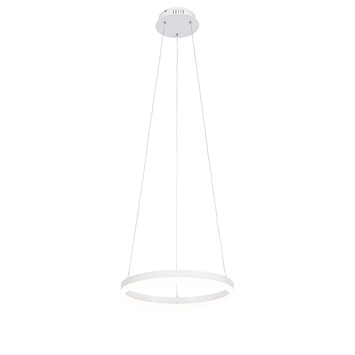 Design hanglamp wit 40 cm incl. LED 3-staps dimbaar - Anello