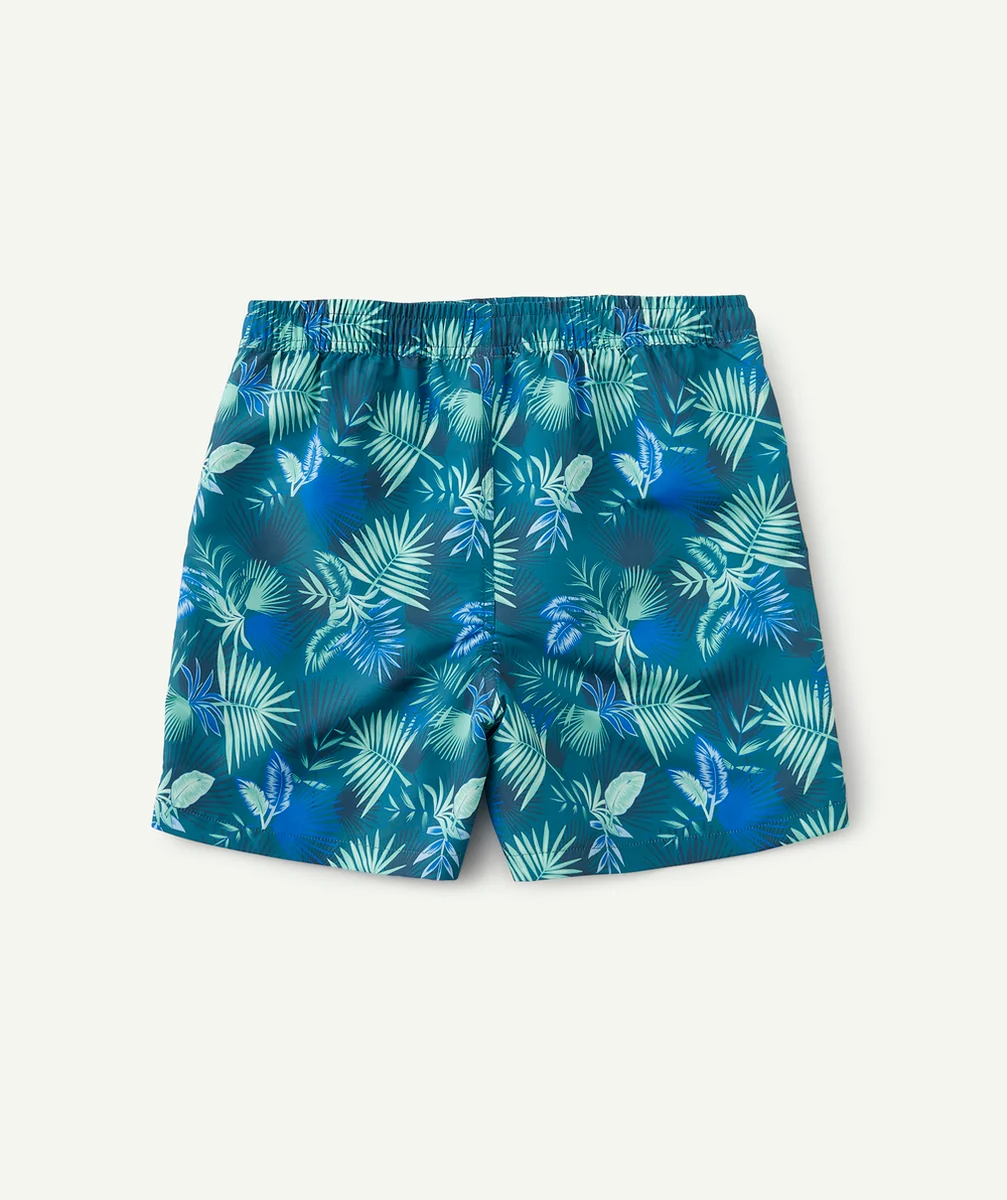 LE SHORT DE BAIN VERT IMPRIMÉ EN FIBRES RECYCLÉES