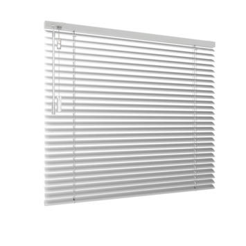 Aluminium Jaloezie Draaikiepraam hout 5122 mat wit 25MM
