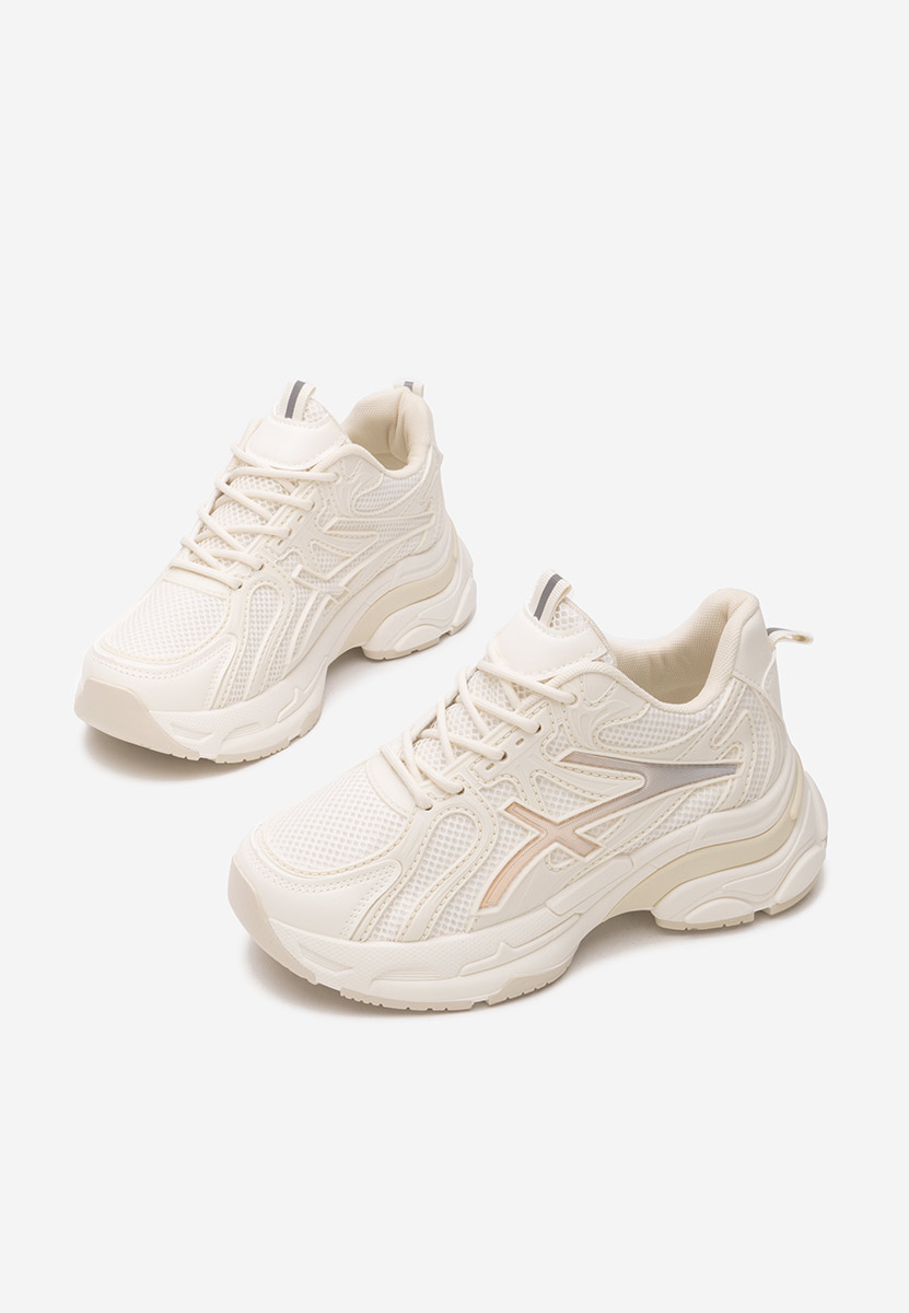 Baskets pour femme beige Chanelle