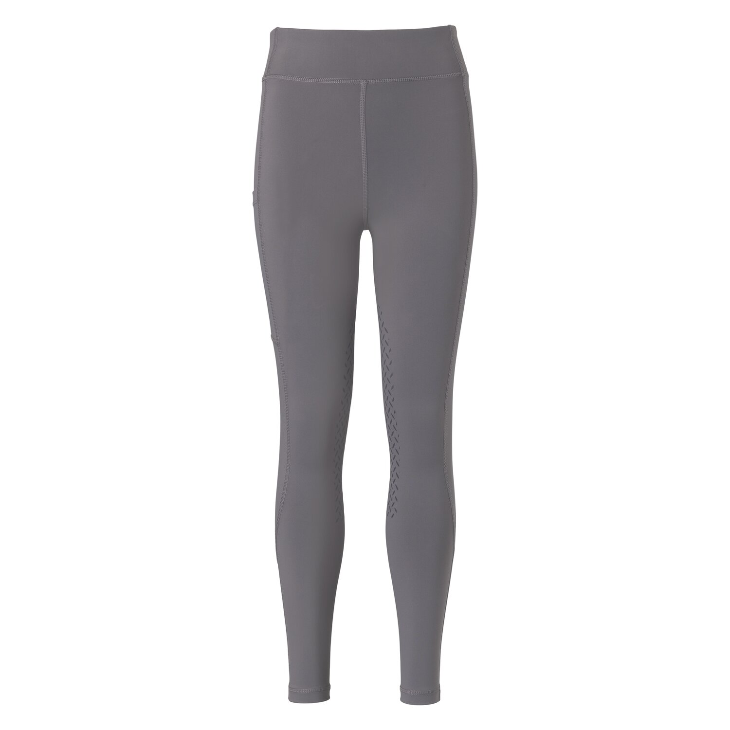 black forest kids Grip-Halbbesatz-Reitleggings  - darkest grey