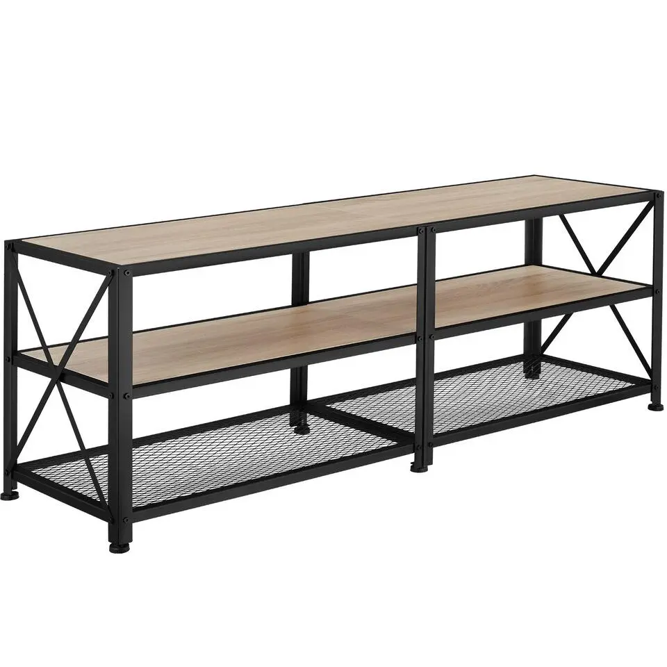 tectake TV-meubel , Industrieel Licht Hout, Eiken Sonoma