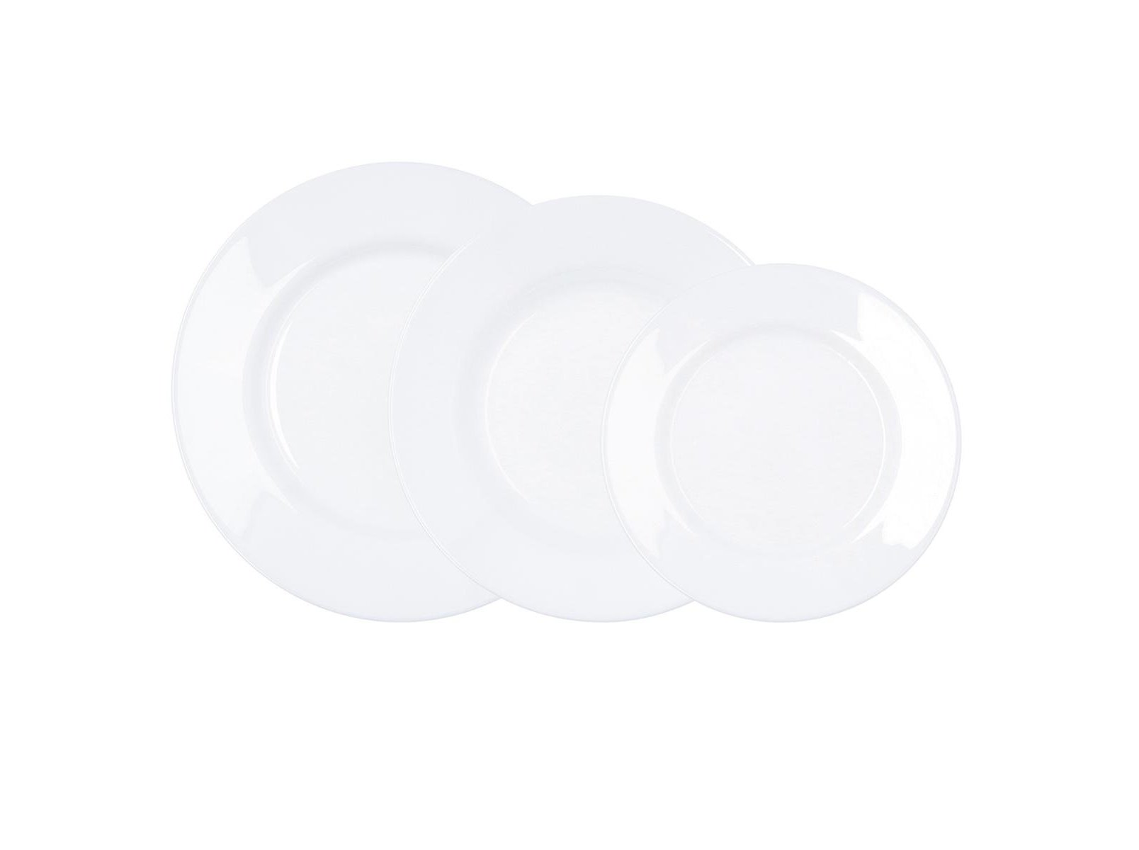 SERVIÇO DE MESA PLUMI LUMINARC BRANCO 18 PEÇAS
