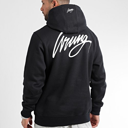 Sweat Capuche Drip Logo Noir