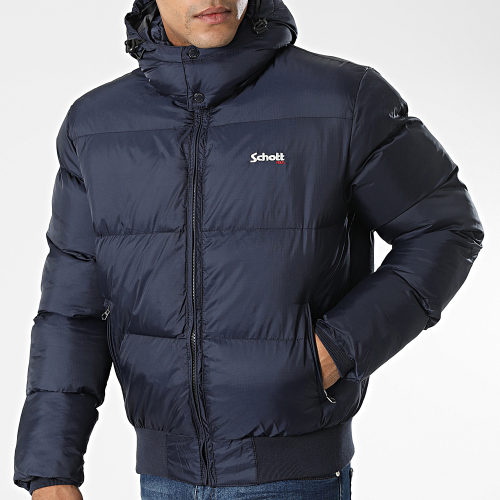 Doudoune Capuche Chicago Bleu Marine