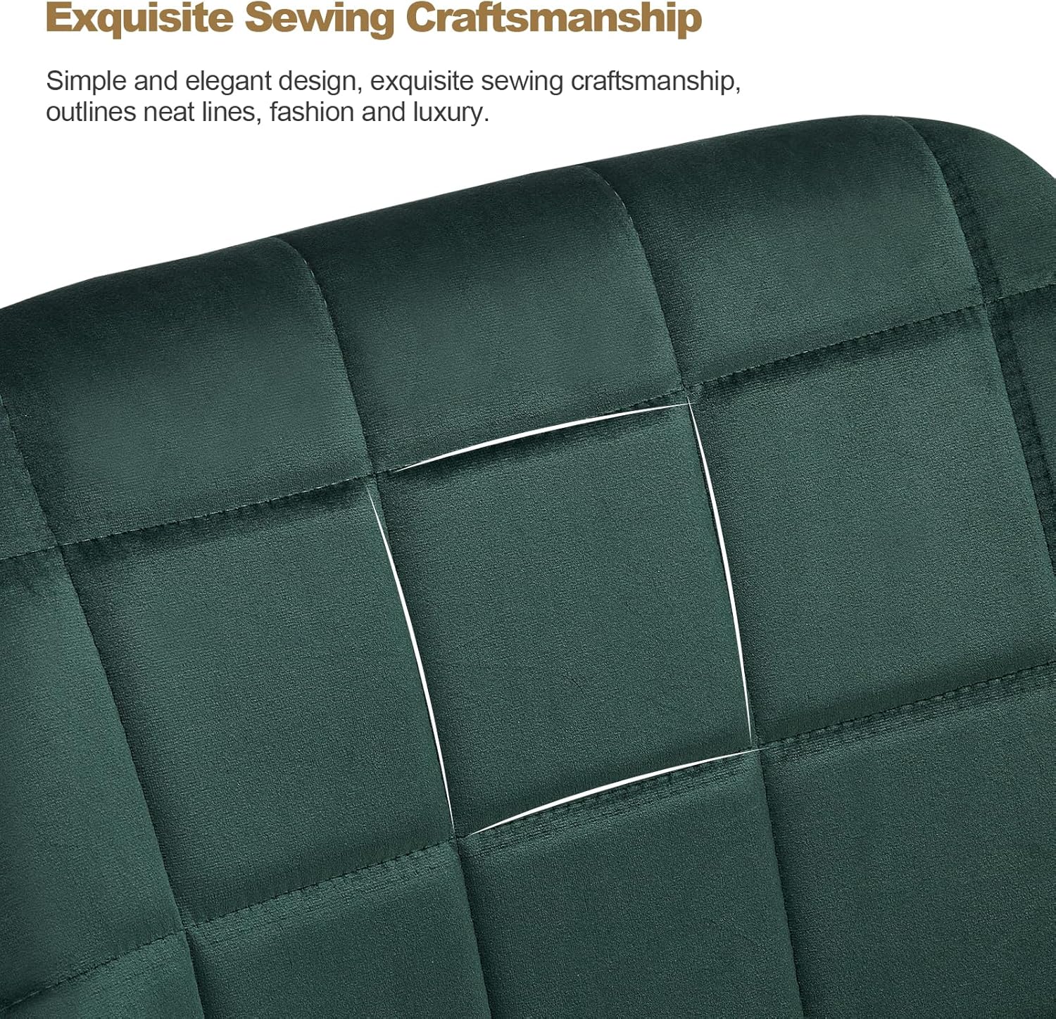 CLIPOP Esszimmerstühle 4er Set Stühle mit Armlehne, Samt Bezug, Esszimmerstuhl Küchenstuhl Polsterstuhl, Stühle für Esszimmer (Samt Grün, 4er Set)