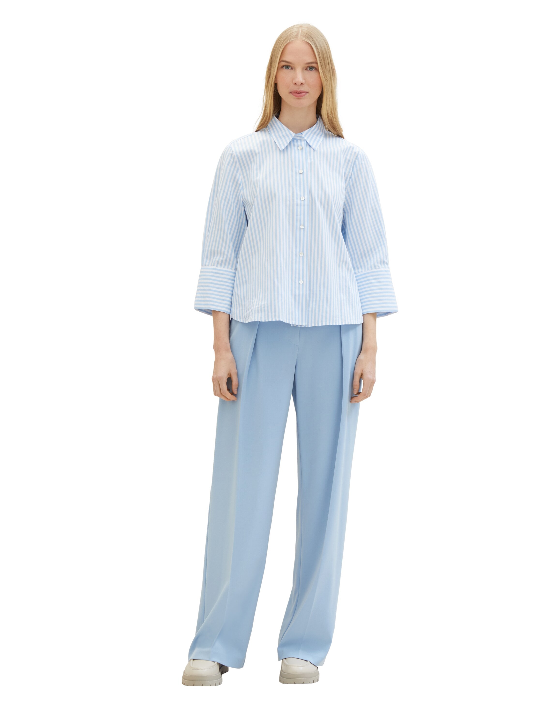 TOM TAILOR Bundfaltenhose »Lea Wide Leg«  mit weitem Bein