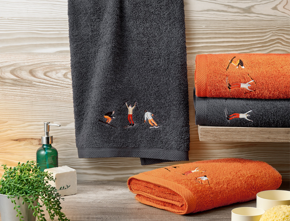 Serviette de bain-Piste noire