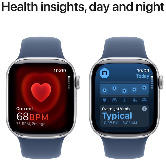 Apple Watch S10 46mm GPS+Cel (Silver Alu/Denim sportsrem) M/L