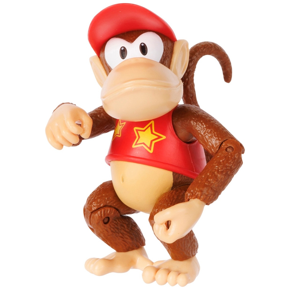 Nintendo Super Mario 10 cm Diddy Kong mit DK-Fass