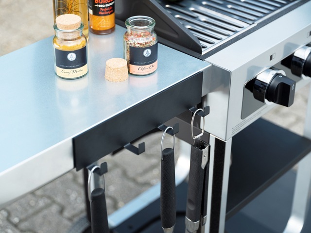 WENKO Hakenleiste »Modell Ima« magnetisch, mit 4 Haken für Spültücher und Grillzubehör, ohne Bohren
