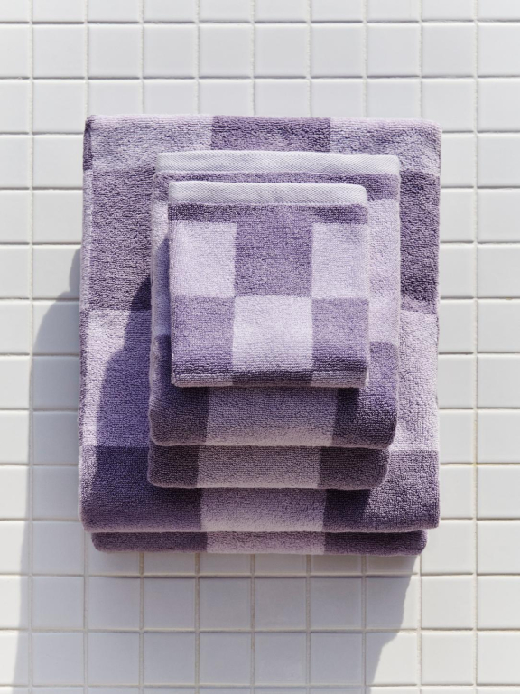 Hay Check handdoek 50x90 Lavender
