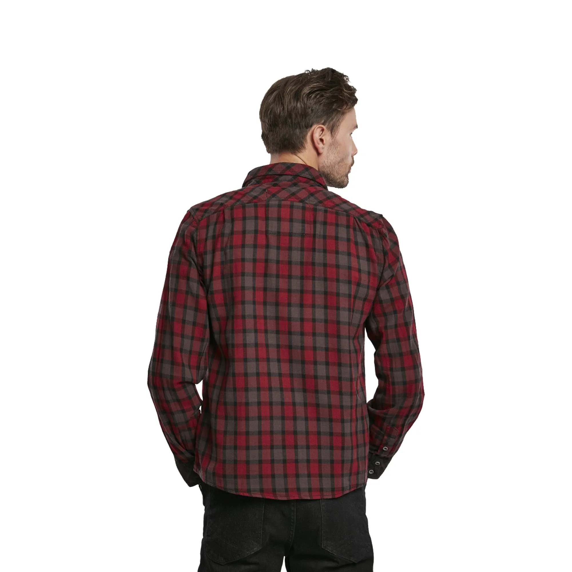 Brandit -  Brandit Hemd Duncan Check rot braun