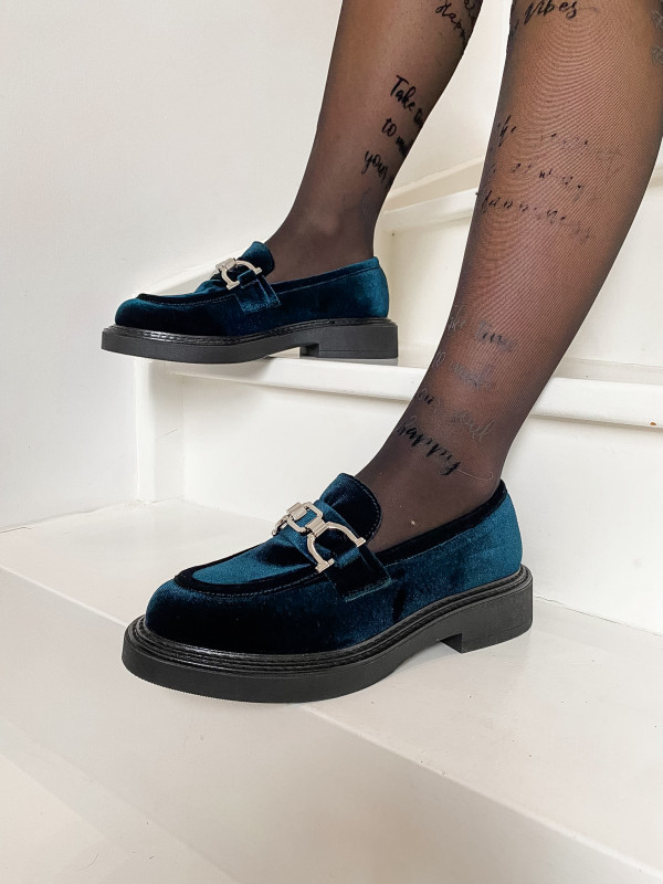 Semerdjian - Mocassins M303M23 Velluto Petrol